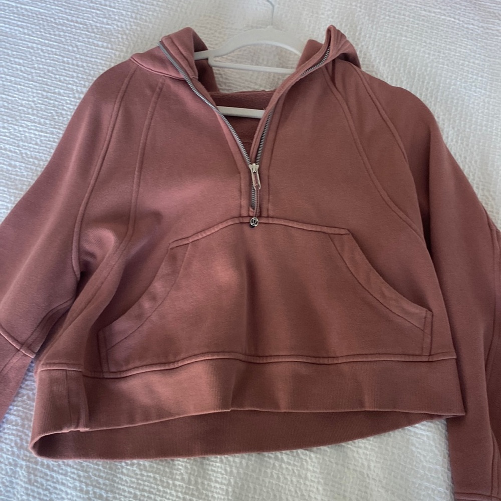 Lululemon scuba quarter zip xs/s spiced chia